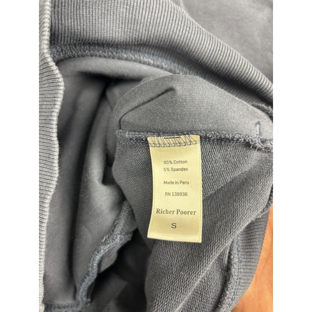 Richer Poorer Quarter Zip Sweatshirt Womens Small Gray Mock Neck Fleece Pullover - Picture 7 of 8